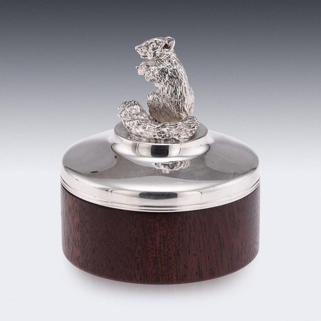 Vintage 20th Century English Silver Trinket Boxes from Brian Fuller, 1989, Set of 2 For Sale - Image 9 of 13