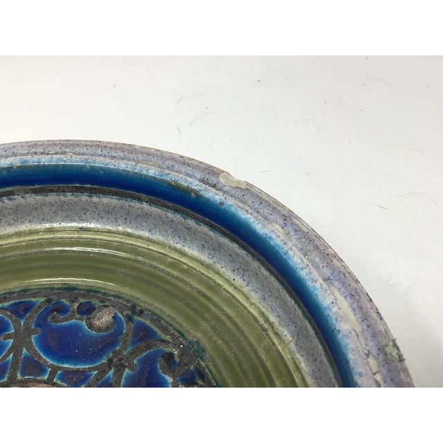 Museum-Grade Mid-Century Modern Italian Ceramic Bitossi for Raymor Sgraffito Bowl For Sale - Image 11 of 11