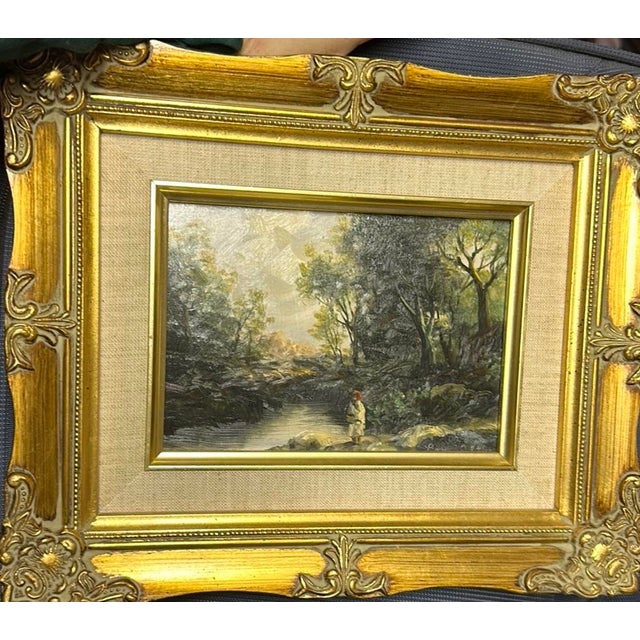 Mid 20th Century Original Signed Impressionist Oil Landscape For Sale In Monterey, CA - Image 6 of 7
