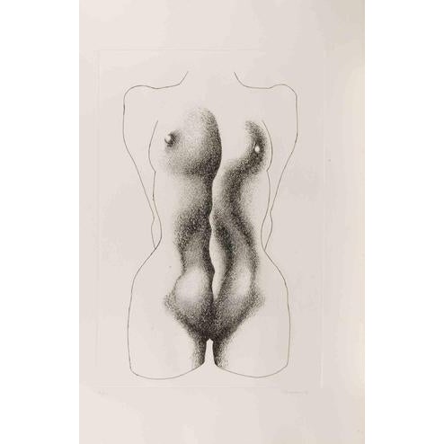 Etching realized by Giacomo Porzano in 1972. Hand signed and numbered in pencil. Edition of 100 in arab numbers and 20 in...