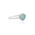 Metal 18k Gold 1.09ct Pear Cut Paraiba Tourmaline Diamond Halo Cluster Ring Size 6 For Sale - Image 7 of 18