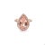 5.58 Carat Pear Cut Morganite Halo Diamond Rose Gold Engagement Ring A gorgeous ring that can easily be transformed into...
