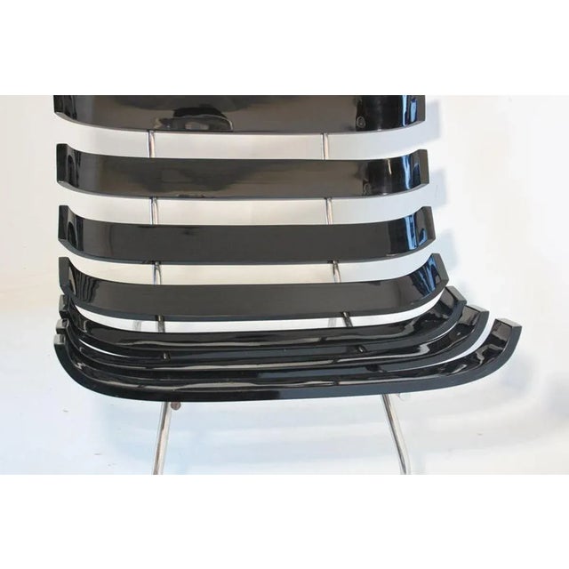 Wood Early 21st Century Costela Style Lounge Black Chair For Sale - Image 7 of 13