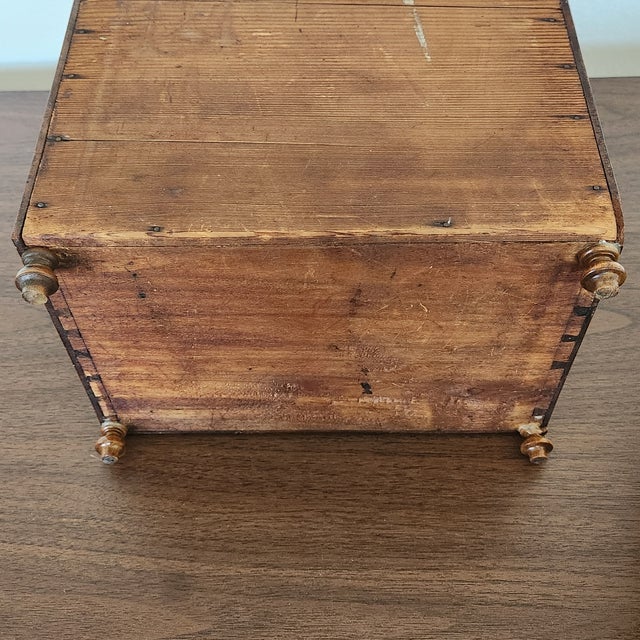 Vintage or Antique Miniature Chest in Walnut For Sale - Image 14 of 18