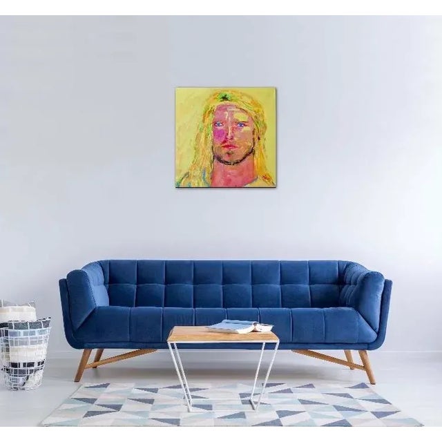 Contemporary Pop Art Portrait Oil Painting – Contemporary Statement Wall Art For Sale - Image 3 of 12