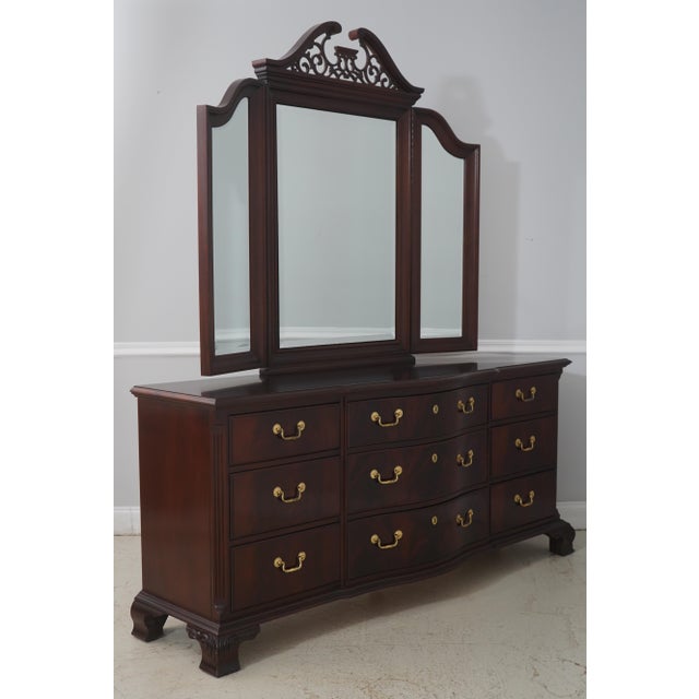 Age: Approx: 30 Years Old Details: 18th Century Mahogany Collection Beveled Glass Mirror Figural Mahogany High Quality...