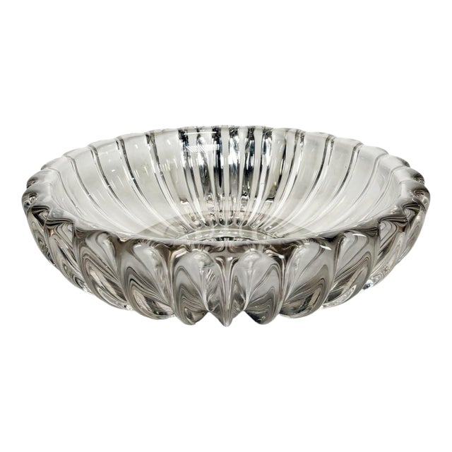 Crystal Trinket Tray by P. Davesn, France, 1970 For Sale