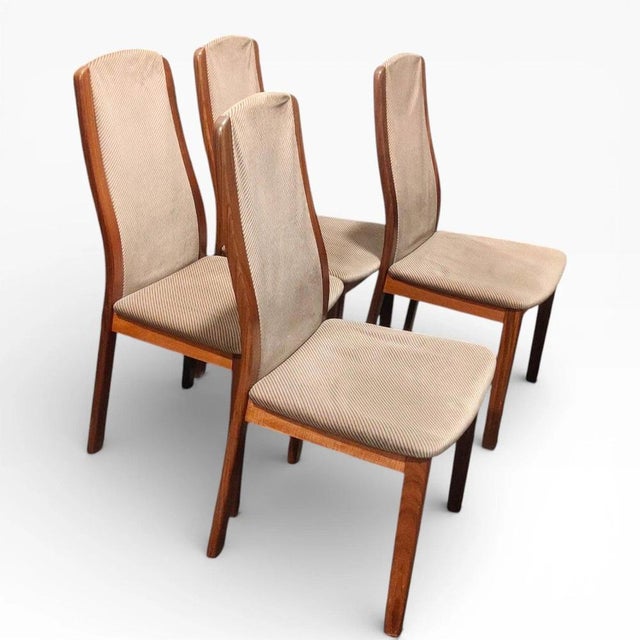 1980s Mid-Century Teak Dining Chairs with Upholstered Seats from G-Plan, 1980s, Set of 4 For Sale - Image 5 of 7
