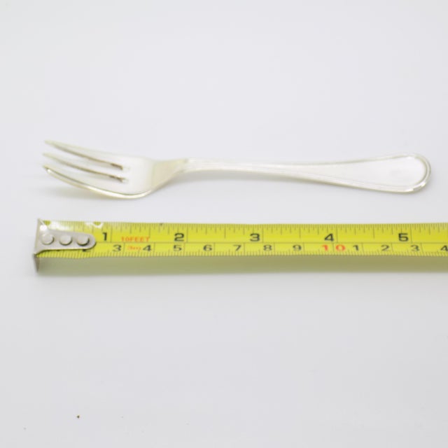 Vintage Italian Handmade Genuine Silver Dessert / Fromage / Cheese Fork For Sale - Image 10 of 10