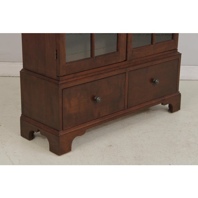 Stickley Cherry 2 Door 2 Drawer Bookcase For Sale - Image 12 of 18