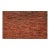 2.6' x 10' Savannah Hand Knotted Modern Red Rust Wool & Silk Rug For Sale