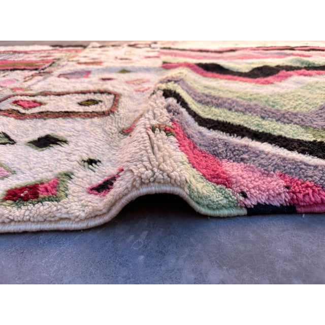 Contemporary Moroccan Beni M'Rirt Rug - 6'8" X 9'7" Ft For Sale - Image 9 of 9
