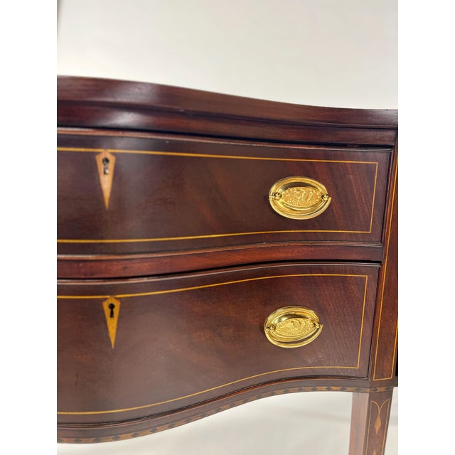 Brown Henkel Harris Inlaid Mahogany Federal Style Sideboard For Sale - Image 8 of 10