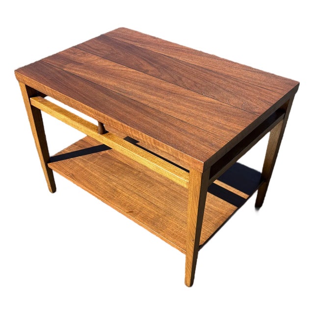 Fully-Refinished Mid Century Lane Tuxedo End Table For Sale