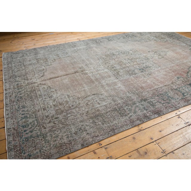 Vintage Distressed Overdyed Oushak Rug - 7'8" X 10'7" For Sale - Image 9 of 12