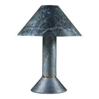 Ron Rezek Galvanized Steel Table Lamp For Sale