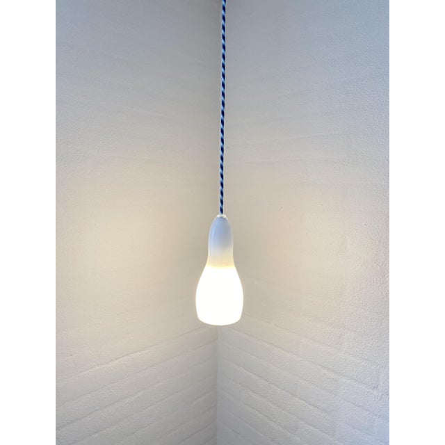 Pendant Lamps in White Opal Glass from Holmegaard, 1960s, Set of 2 For Sale - Image 9 of 9