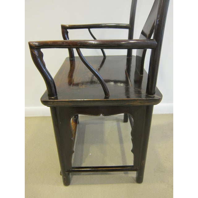 Mid 19th Century 19th Century Chinese Official Hat Chair For Sale - Image 5 of 11