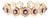 Vintage 18k Yellow & White Gold 1.58ctw Diamond Ruby Hexagon Bangle Bracelet For Sale