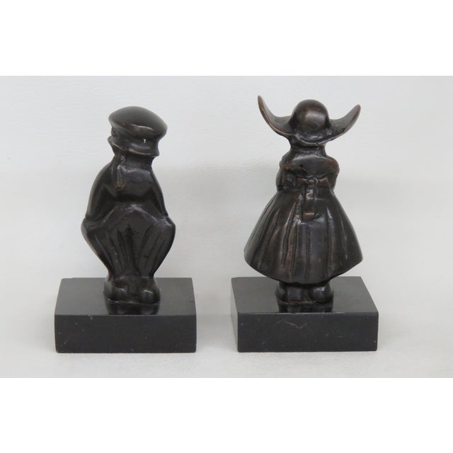 Traditional Dutch Boy and Girl Figurine 4615b For Sale - Image 3 of 15