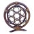 Boho Chic Tiki Bar Seven Bottle Wine Rack, Wine Storage Wine Basket in Wicker & Bamboo For Sale