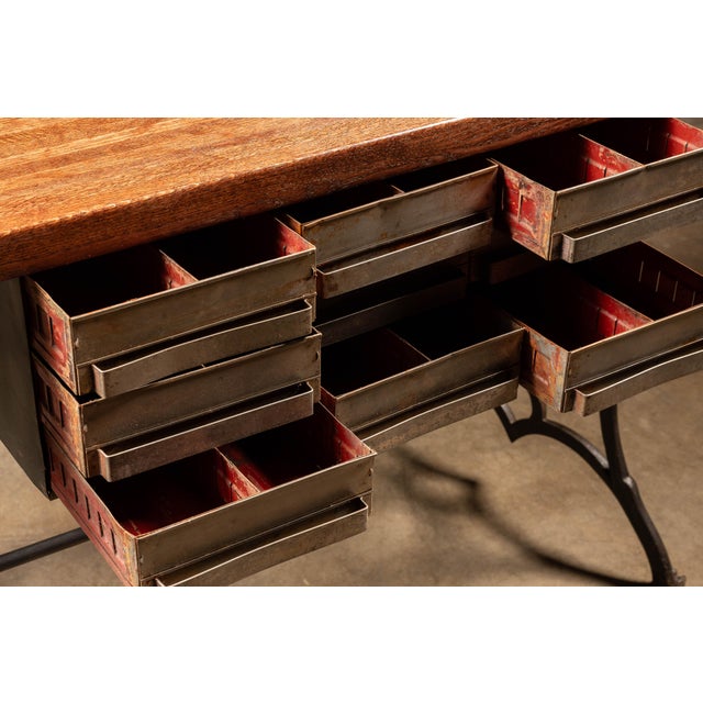 Antique Butcher Block Kitchen Island For Sale In Chicago - Image 6 of 9