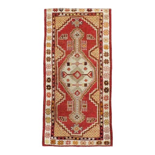 Galerie Shabab Collection Mid-20th Century Turkish Oushak Throw Rug For Sale