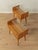 Rare bedside tables from the 1950s by Helmut Magg for WK Möbel. High-quality walnut veneer frame with one drawer, one...