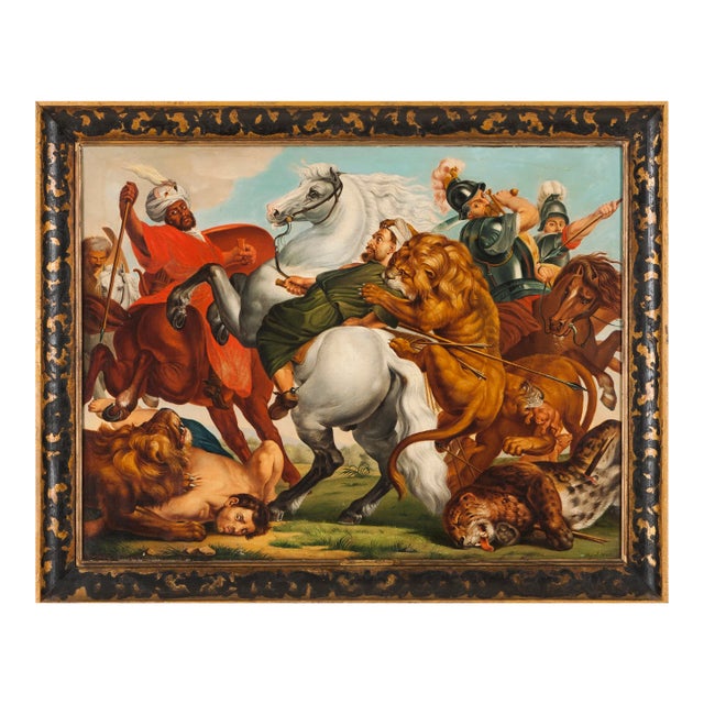 After Peter Paul Rubens, 19th Century Tiger, Lion and Leopard Hunt