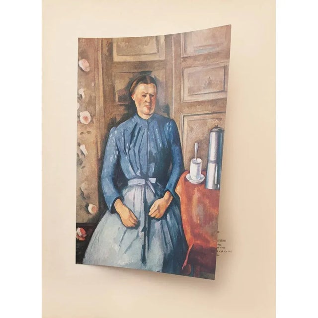 The School of Paris 1940s After Paul Cezanne "Woman in the Cafeteria", First Edition Swiss Full-Color Print For Sale - Image 3 of 8