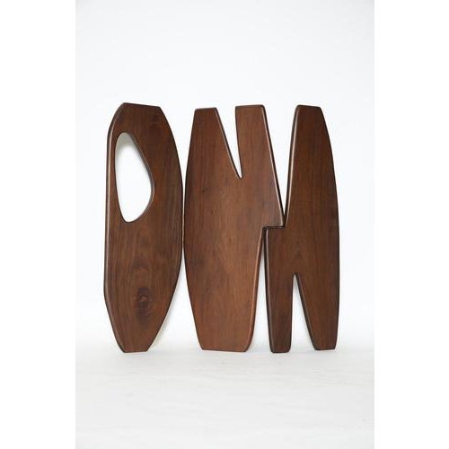 Unique handcrafted panama ii brass walnut wood screen by reda amalou design dimensions: 210 x 50 x h 180 cm unique...