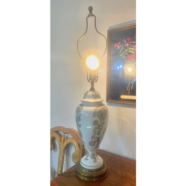 This lamp is a stunning example of Frederick Cooper design. The label is missing, but the place on the socket shows where...