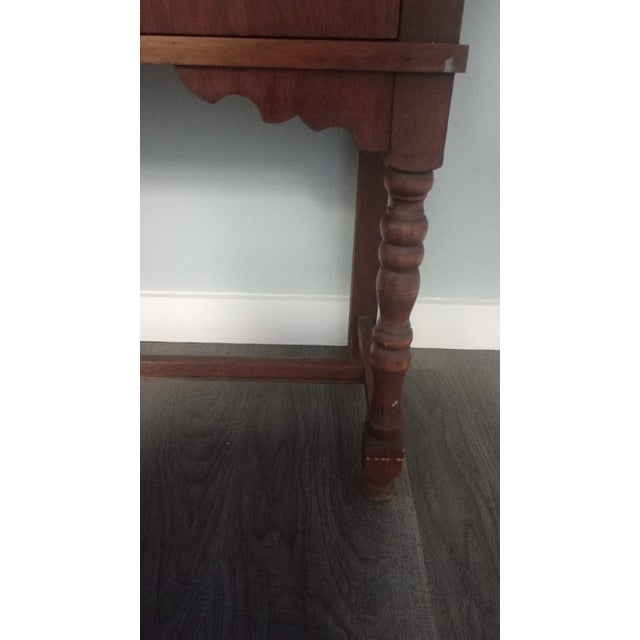 Chestnut Vintage Wooden Console or Server Cabinet Late 20s For Sale - Image 8 of 18