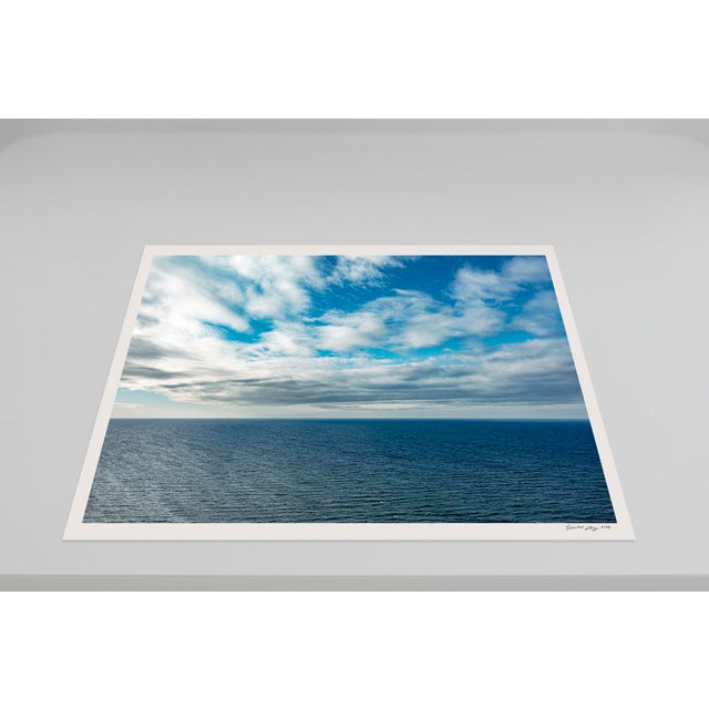 Contemporary "Sea_Sky_001" Contemporary Aerial View Limited Edition Photograph by Bernhard Lang For Sale - Image 3 of 9
