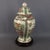 A stunning vintage decorative porcelain potiche vase of oriental inspiration, original and marked on the base. Subject and...