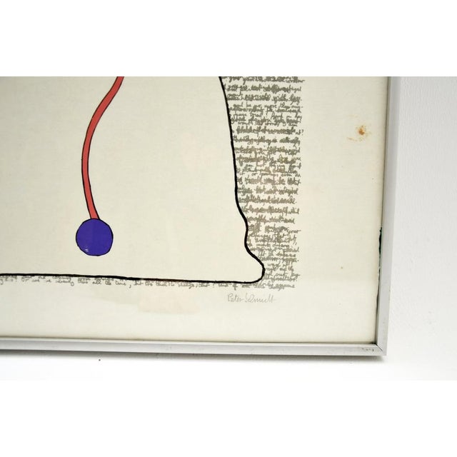 Peter Schmidt, Flowing in the Right Direction, 1971, Lithograph, Framed For Sale - Image 7 of 9