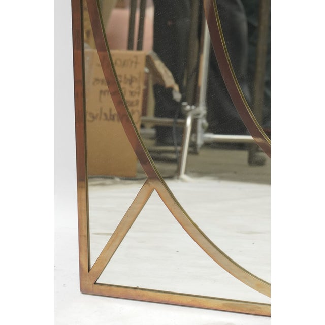 Contemporary Late 20th Century Indoor Outdoor Designer Mirror Custom Stainless Steel Full Back, Framed For Sale - Image 3 of 6