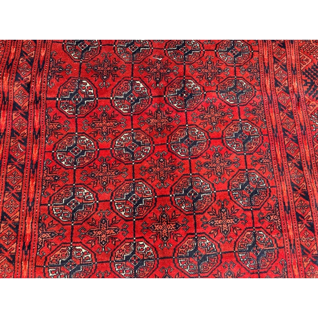 Ersari Bukhara Vintage Afghan Rug For Sale - Image 4 of 7