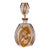 19th Century Art Deco Bohemian Artisan Amber Cut Crystal Decanter For Sale