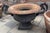 Make a dramatic statement in your garden, courtyard, patio, or entryway with this large ornate cast iron garden urn...