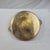 Vintage Round Brass Gallery Serving Tray Pierced Sides and Floral Handles For Sale - Image 4 of 6