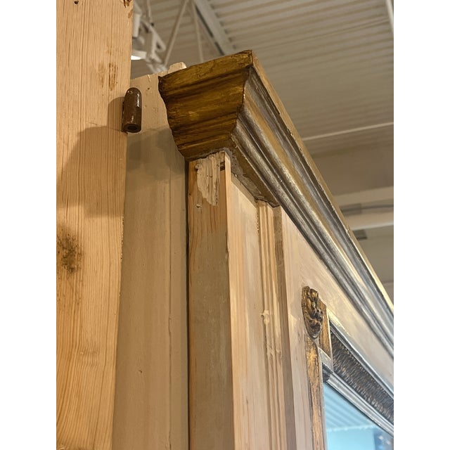 19th Century Large Gilt French Trumeau Mirror For Sale - Image 5 of 6