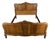 Vintage French Louis XVI Double Bed Frame in Oak For Sale