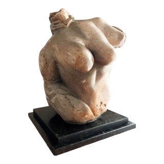 Mid Century Modern Abstract Female Torso Sculpture For Sale