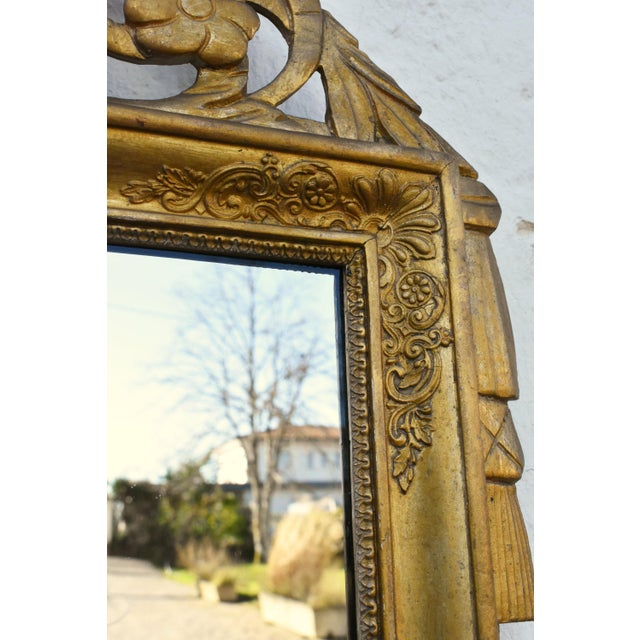 French Wall Mirror in Gilt Wood, 1890s For Sale - Image 6 of 13