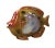 Contemporary Ceramic Multi-color Yellow Tropical Fish Decor Display cs2584 For Sale - Image 3 of 5