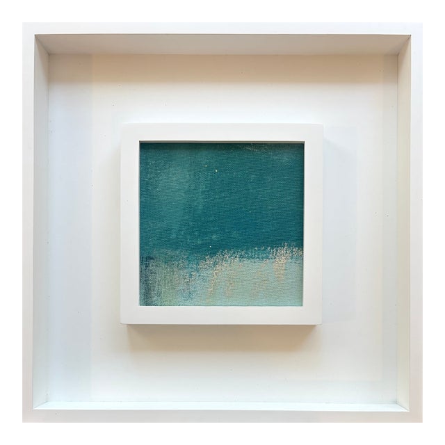 Sarah Trundle, Contemporary Abstract Framed Painting, "Hazy" For Sale