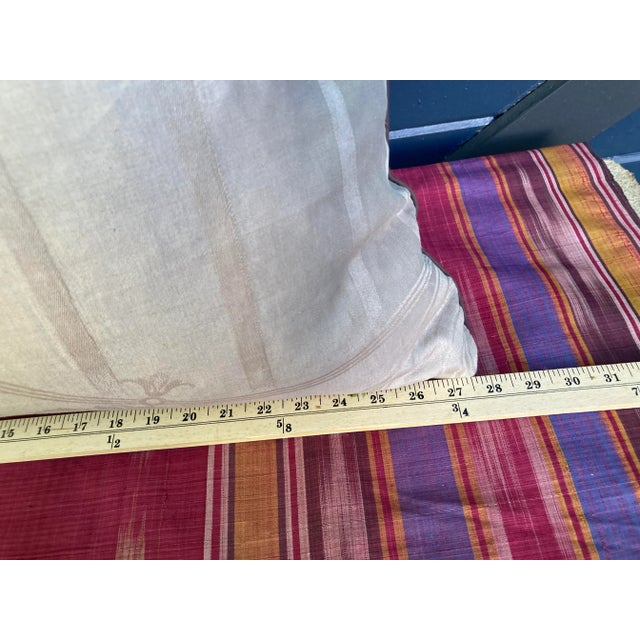 2020s Antique French Verdure Print Pillow For Sale - Image 5 of 7