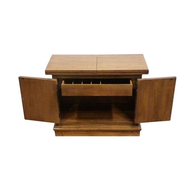 Wood Thomasville Furniture Legendary Collection Spanish Mediterranean Style 76" Flip Top Server Buffet 3721-510 For Sale - Image 7 of 17