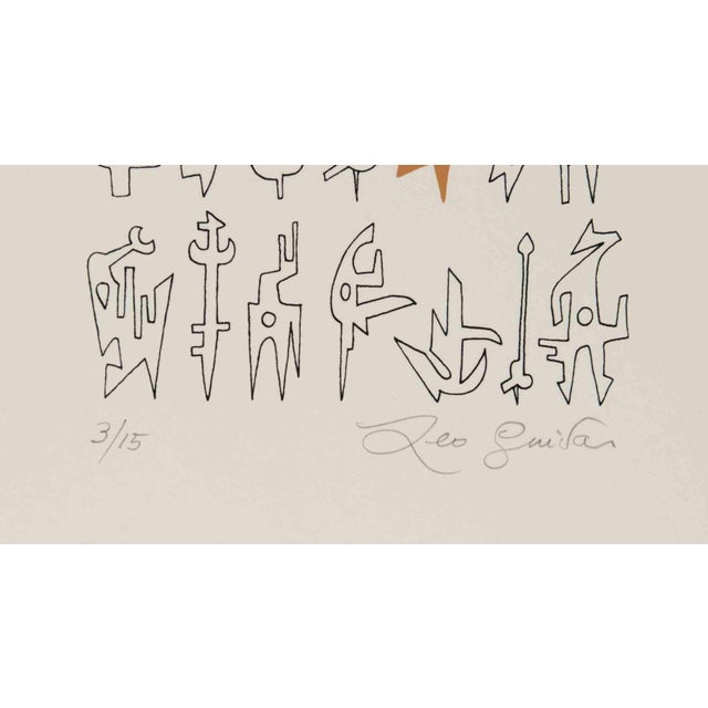 Lithograph on paper. Hand signed and numbered in pencil. Edition of 15. Excellent condition. This piece is attributed to...